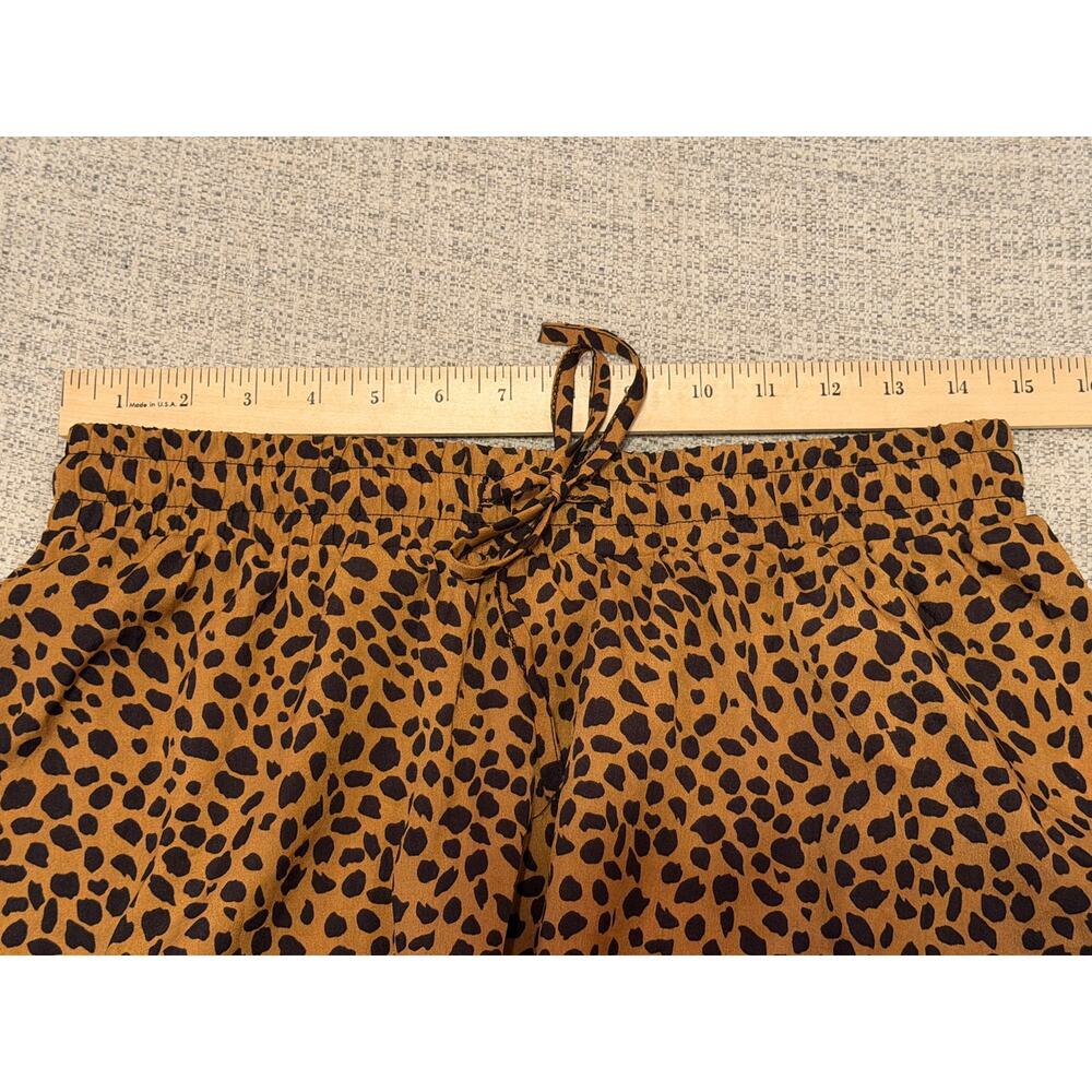 Bluetime Women’s Leopard Cheetah Print Brown Black Elastic Waste Maxi Skirt L - Picture 7 of 12